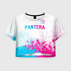 Женский топ Pantera neon gradient style посередине