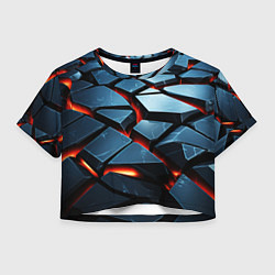 Женский топ Абстрактные плиты с оранжевым светом