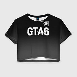 Женский топ GTA6 glitch на темном фоне посередине