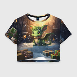 Женский топ Дракон дух рождества