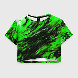 Женский топ Чёрная и зелёная буря