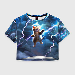Женский топ Гром кот и молния