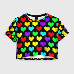 Женский топ Undertale heart pattern