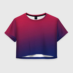 Женский топ Gradient red-blue