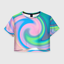 Женский топ Абстрактный разноцветный круговорот