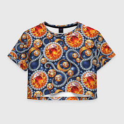 Женский топ Ювелирные украшение с золотом и бриллиантом паттер