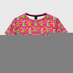 Женский топ Щенята и летний вайб паттерн