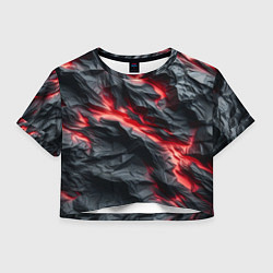 Женский топ Раскаленная лава на горных камнях