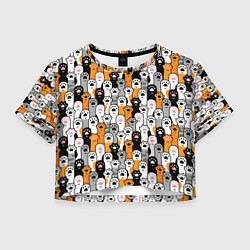 Женский топ Кошачьи лапы