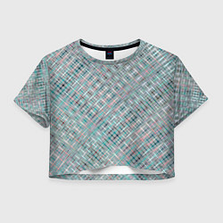 Женский топ Светлый серо-голубой текстурированный