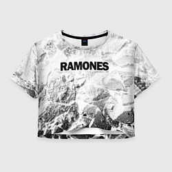Женский топ Ramones white graphite