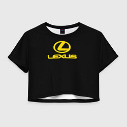 Женский топ Lexus yellow logo