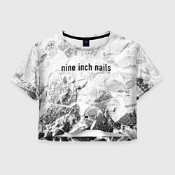 Женский топ Nine Inch Nails white graphite