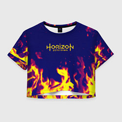 Женский топ Horizon zero dawn flame yellow