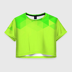 Женский топ Кислотная геометрия лайм