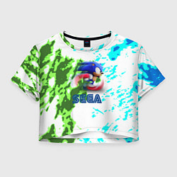 Женский топ Sonic sega game