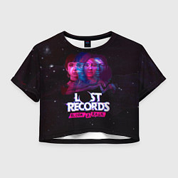 Футболка 3D укороченная женская Герои Lost records bloom and rage, цвет: 3D-принт