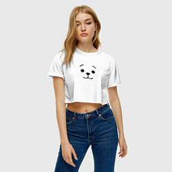 Футболка 3D укороченная женская BT21 RJ, цвет: 3D-принт — фото 2