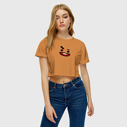 Футболка 3D укороченная женская BT21 Shooky, цвет: 3D-принт — фото 2