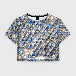 Женский топ Хрустальные кристаллы - бриллиантовый блеск
