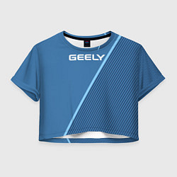 Женский топ Geely сине-голубой в полоску