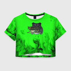 Женский топ Monster Hunter fire green