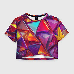 Женский топ Разноцветные треугольники 2