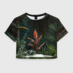 Женский топ Объемные растения