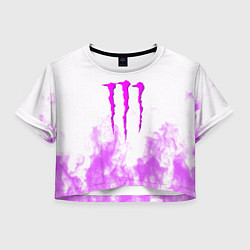 Женский топ Monster energy neon flame