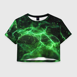 Женский топ Зеленая связь текстура