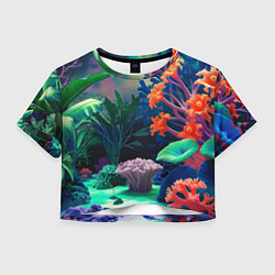 Женский топ Морское дно с кораллами