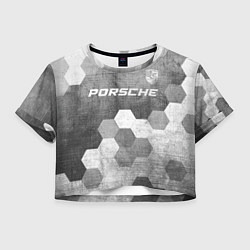 Женский топ Porsche - grey gradient посередине