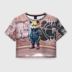 Женский топ Уличный лисёнок на своём районе