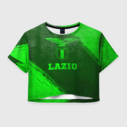 Футболка 3D укороченная женская Lazio - green gradient, цвет: 3D-принт