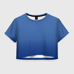 Женский топ Сине-голубой текстурированный градиент