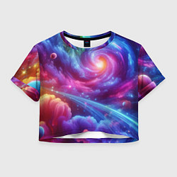 Женский топ Neon space fantasy