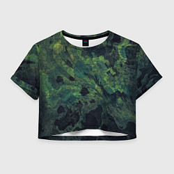 Женский топ Абстракция - green camouflage background