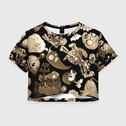 Женский топ Растения против зомби в бежевом цвете