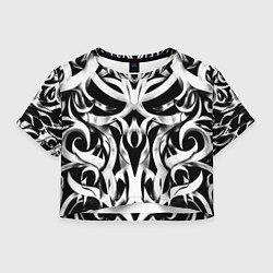 Женский топ Абстрактный узор - изогнутые формы трайбл татуиров