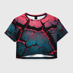 Женский топ Объемные разломы текстура