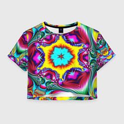 Женский топ Абстракция узор фракталы