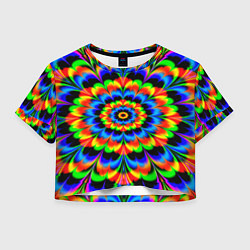 Женский топ Оптические иллюзии психоделика