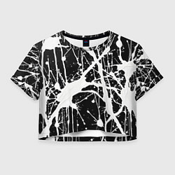 Женский топ Брызги белой краски