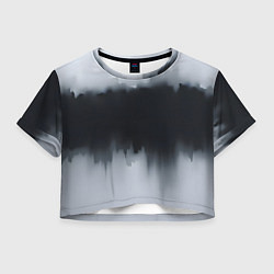 Женский топ Разводы черной краски