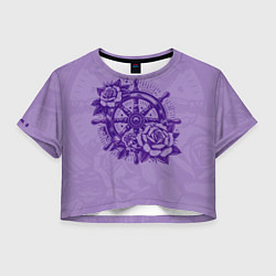 Женский топ Штурвал в розах