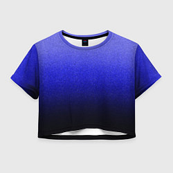 Женский топ Градиент индиго из синего в чёрный