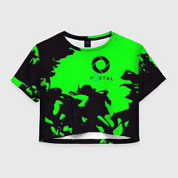 Женский топ Portal черный дым