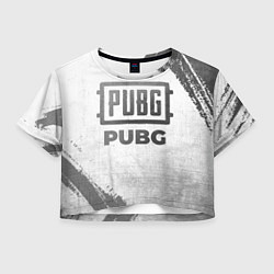 Женский топ PUBG - white gradient