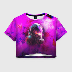 Женский топ Космонавт красочный