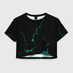 Женский топ Color black turquoise